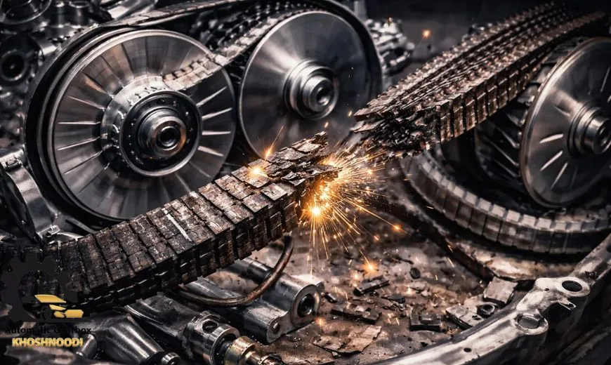 پاره شدن تسمه گیربکس cvt